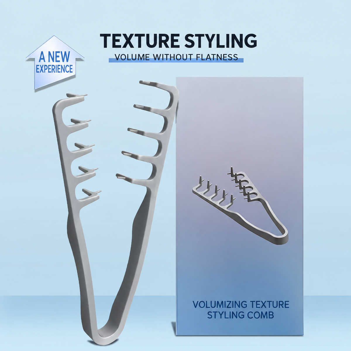 Hair texture styling comb and gift packaging