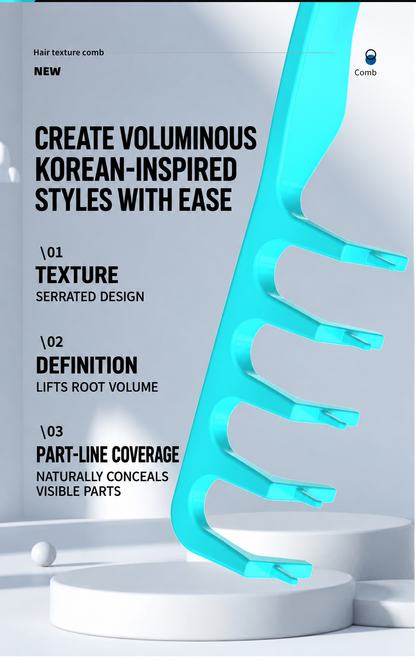 Hair texture styling comb design feature guide