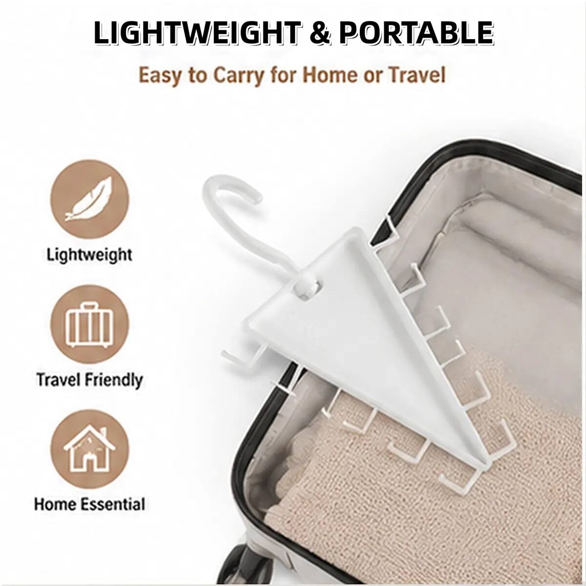 Stavuth 360° Rotating V-Shaped Closet Organizer