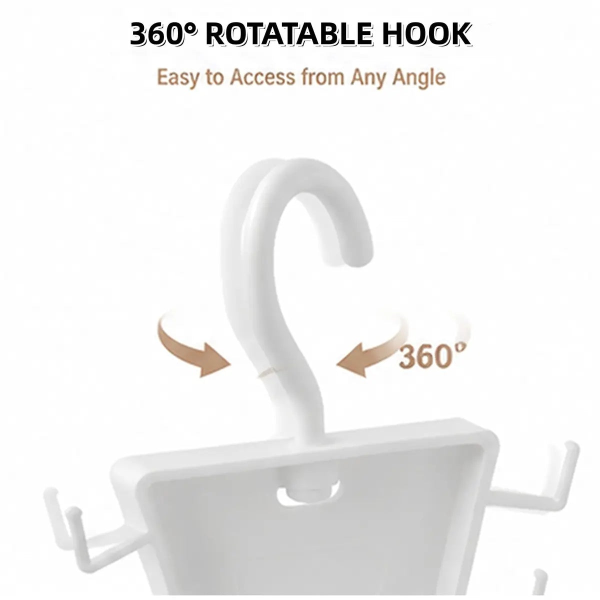 Stavuth 360° Rotating V-Shaped Closet Organizer