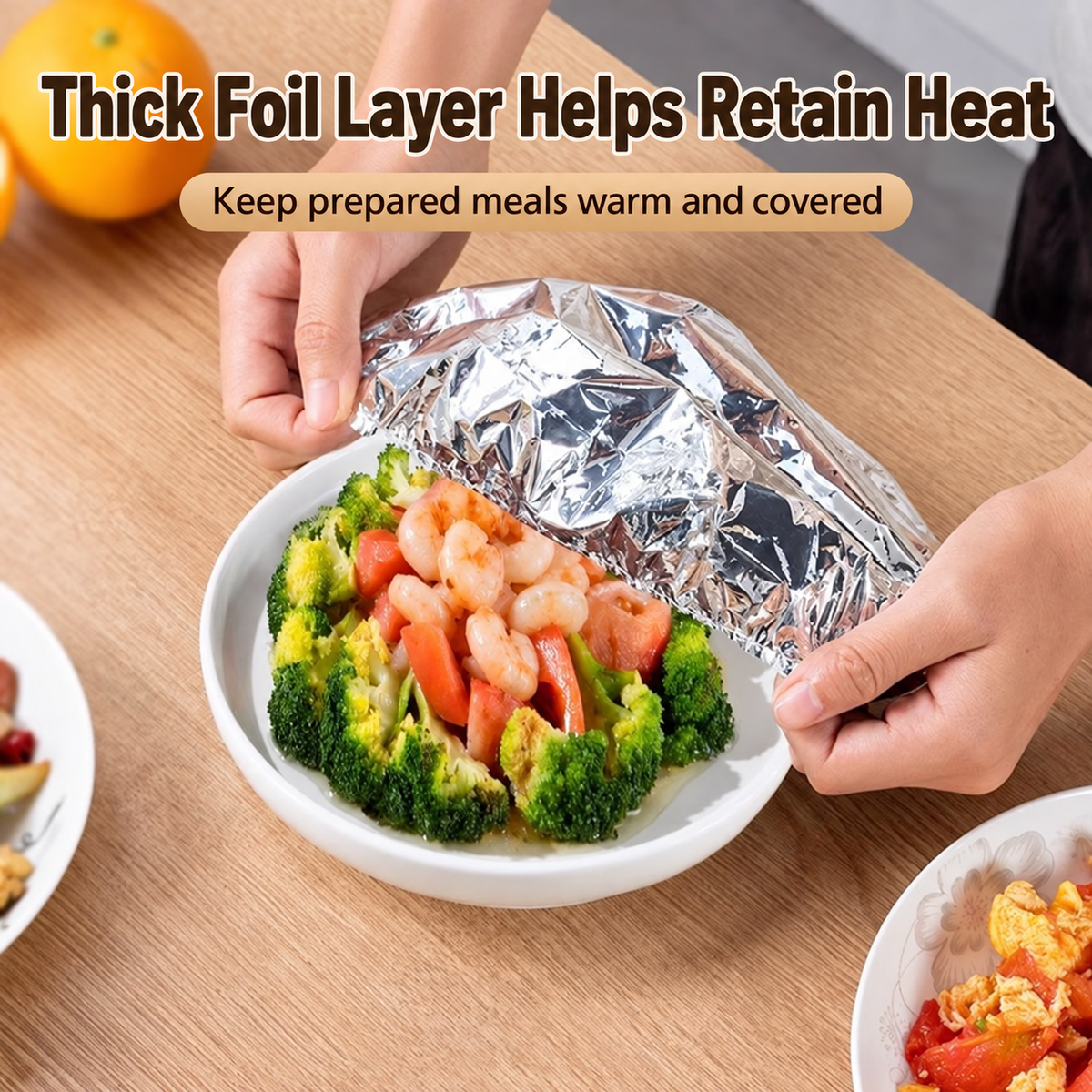 Reusable aluminum foil insulated food covers
